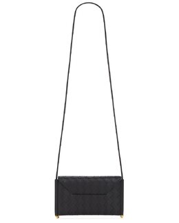 Сумка Solstice Phone Pouch Bottega Veneta, Black & Muse Brass bott-wy1844 | black & muse brass