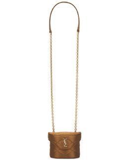 Мини-сумка June Chain Saint Laurent, Bitter Cocoa slau-wy2998 | bitter cocoa