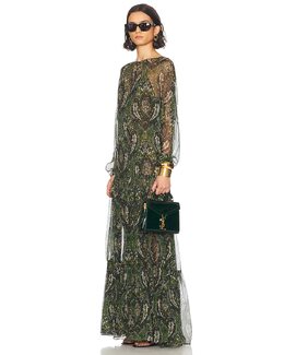 Мини-сумка Cassandra Saint Laurent, Fir Leaf slau-wy3022 | fir leaf