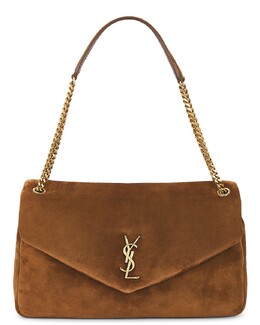 Большая сумка Calypso Chain Saint Laurent, Caramel Cognac slau-wy3126 | caramel cognac