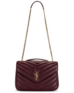 Сумка Loulou Large с цепочкой Saint Laurent, Light Hot Wine slau-wy3169 | light hot wine