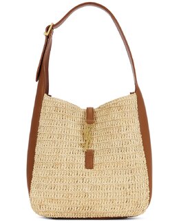 Маленькая сумка Le 5 A 7 Supple Hobo Saint Laurent, Pale Brown & Brick slau-wy3079 | pale brown & brick