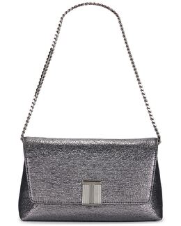 Noble Ламинированная мини-сумка Tom Ford, Dark Silver tfof-wy144 | dark silver