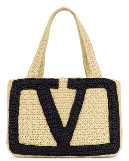 Viva Superstar Средняя сумка-тоут Valentino Garavani, Naturale & Nero vent-wy1267 | naturale & nero