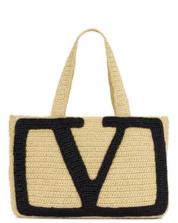 Viva Superstar Большая сумка-тоут Valentino Garavani, Naturale & Nero vent-wy1266 | naturale & nero
