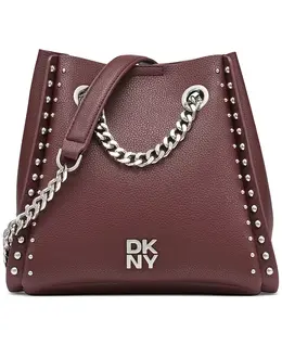 Сумка-ведро Josie Small с заклепками DKNY, фиолетовый 22829486 | aged wine