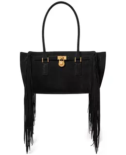 Сумка-тоут Hamilton среднего размера из кожи East West Michael Kors, черный 23098967 | black