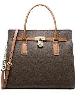 Большая сумка Hamilton Michael Kors, коричневый/бежевый 23098968 | brown/acorn
