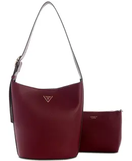 Сумка-ведро Meridian II среднего размера Guess, фиолетовый 23340063 | wine