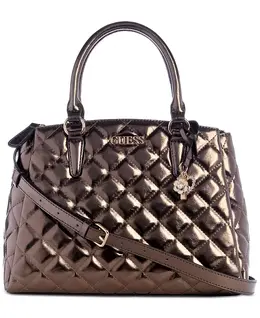 Стеганая сумка Tinsley Medium с тремя отделениями Guess, серебряный 23340090 | silver