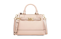 Michael Kors Сумка через плечо из кожи Reed, женская, мини, розовая/черная/молочно-белая/кожано-коричневая 35s4g6rc0t | leather brown