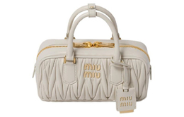 Miu Miu Сумка Arcadie Series из мягкой овечьей кожи, сумка через плечо, женская, белая 5bb142-n88-f0009-v-oot