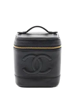 Chanel 2000-2002 caviar-leather top-handle mini bag 32009016
