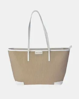 Сумка шоппер с двойной ручкой из полиуретана Pierre Cardin, белый a54876345 | blanco