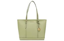 Michael Kors Сумка-шоппер Jet Set Leather, женская, зеленая 35f0gtvt9l-light-sage