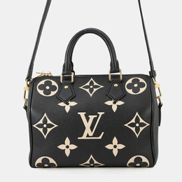 Louis Vuitton Speedy Bandouliere 25 Bicolor Monogram Empreinte Leather Satchel Bag 1209241