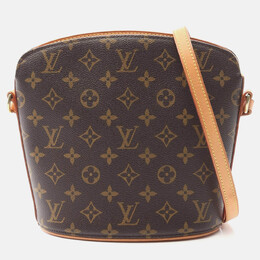 Louis Vuitton Drouot Brown Monogram Canvas Shoulder Bag 1212337