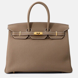 Hermes Birkin 35 Etoupe Togo Leather Bag 1212129