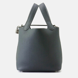 Hermes Picotin Lock Eclat PM Vert Mangrove/Guripantan Taurillon Clemence Swift Leather Bag 1212125
