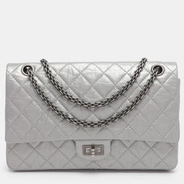 Chanel Silver Quilted Leather 226 Classic Reissue 2.55 Flap Bag 1211862