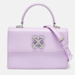 Off-White Lilac Leather 1.4 Jitney Top Handle Bag 1211826