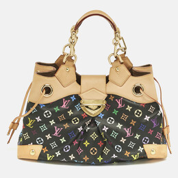 Louis Vuitton Black Monogram Multicolor Canvas Ursula Bag 1211675