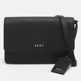 DKNY Black Leather Crossbody Bag 1211163