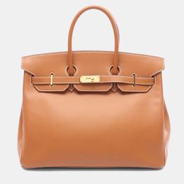 Hermes Birkin 35 Brown Epsom Leather Top Handle Bag 1212274