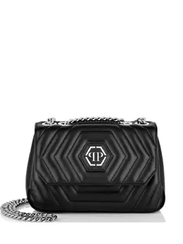 Philipp Plein Hexagon leather shoulder bag 19903667