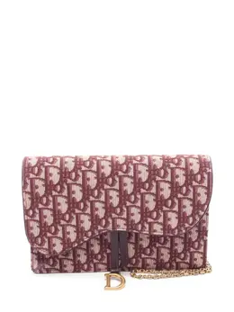 Christian Dior 2010s Saddle Oblique-pattern clutch bag 32008469