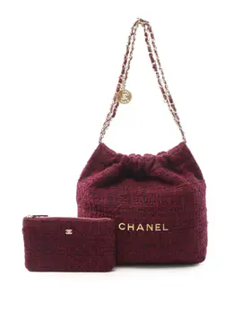 Chanel 2021-2025 Small Tweed 22 Handbag tote bag 32035035