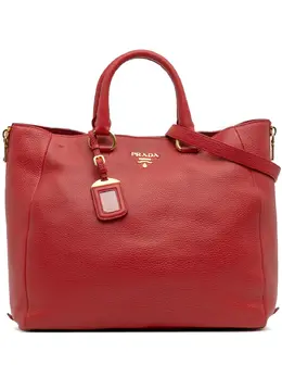 Prada 2013-2025 Vitello Daino Side Zip Convertible Tote satchel 32041271