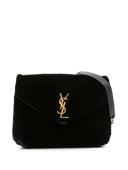 Saint Laurent 2017 Small Matelasse Velvet Monogram LouLou crossbody bag 32042205