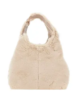 Coccinelle C-Easy faux-fur top handle tote bag 32024605