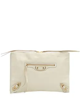 Balenciaga 2015 Chevre Motocross Classic Metallic Edge clutch bag 32041225