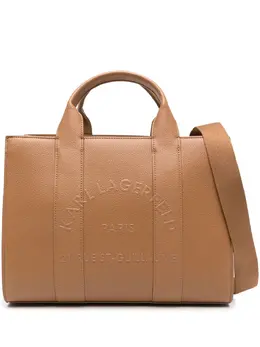 Karl Lagerfeld logo-embossed tote bag 31898208