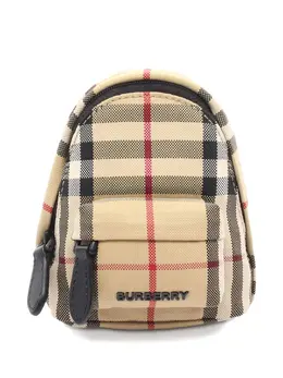 Burberry 20s Mini Jett check-backpack charm bag 32024218
