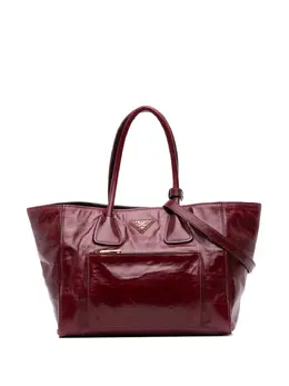 Prada 2000-2025 Vitello Shine Shopping Tote satchel 32039871
