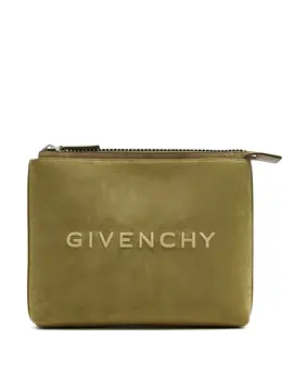 Givenchy logo-embroidered zip wash bag 31177764