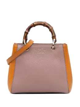 Gucci 2016-2025 Mini Bicolor Calfskin Bamboo Shopper satchel 32056273