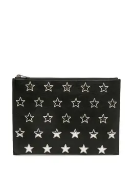 Saint Laurent 2017 Leather Star Rider Tablet Pouch clutch bag 32042401