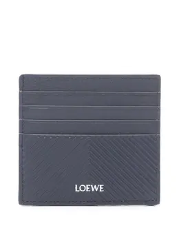 Loewe 2000-2025 Chevron Embossed Textured Classic Calfskin Open card holder 32034221