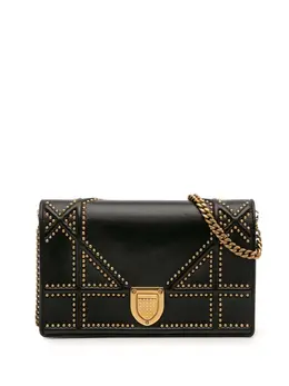 Christian Dior 2017 Studded Calfskin Diorama Wallet on Chain crossbody bag 32041236