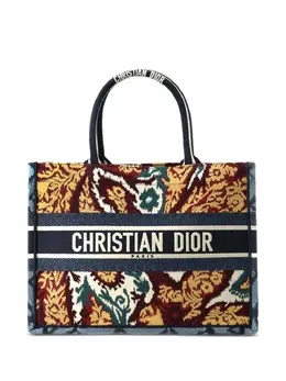 Christian Dior 2020 Medium Canvas Embroidered Paisley Book tote bag 32044999