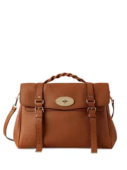 Mulberry braided-handle leather tote bag 31992642