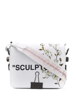 Off-White Sculpture cotton flower print shoulder bag 13589778