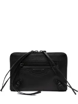 Balenciaga 2021 Grained Calfskin Neo Classic Zip Around crossbody bag 32055690