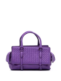Bottega Veneta 2012-2025 Small Nappa Intrecciato Monaco satchel 32041197