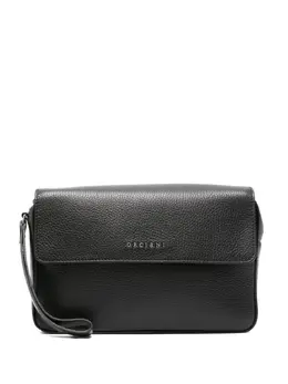 Orciani logo-lettering clutch bag 25261538