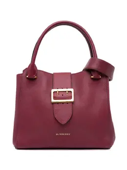 Burberry 2000-2017 Medium Grained Calfskin Buckle Tote satchel 32037543